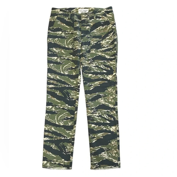 Nili Lotan Jenna Pants Camouflage Skinny Crop Zip Military Style Green Size 0 - Picture 1 of 16
